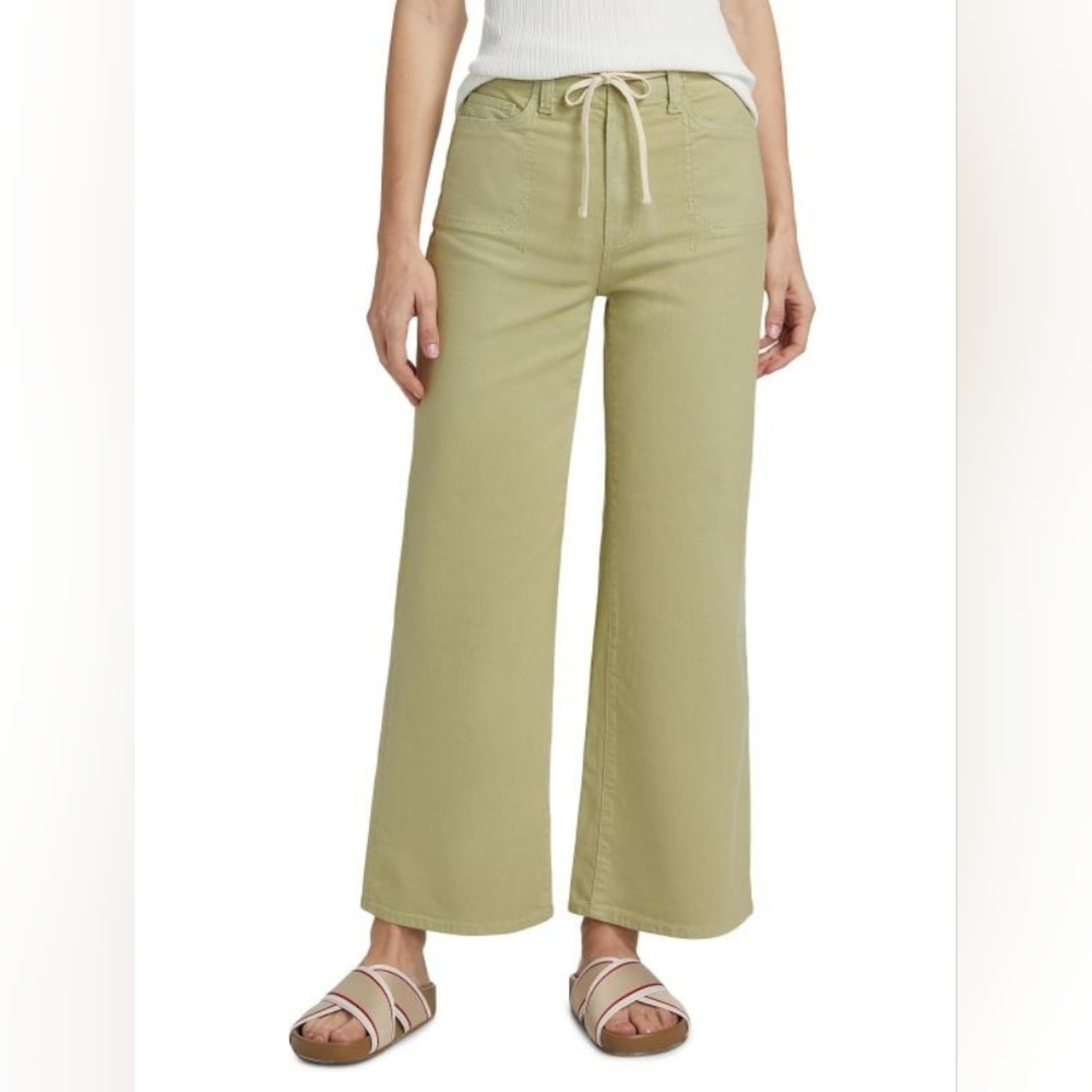 PAIGE Ari Stretch-Cotton Wide-Leg Pants